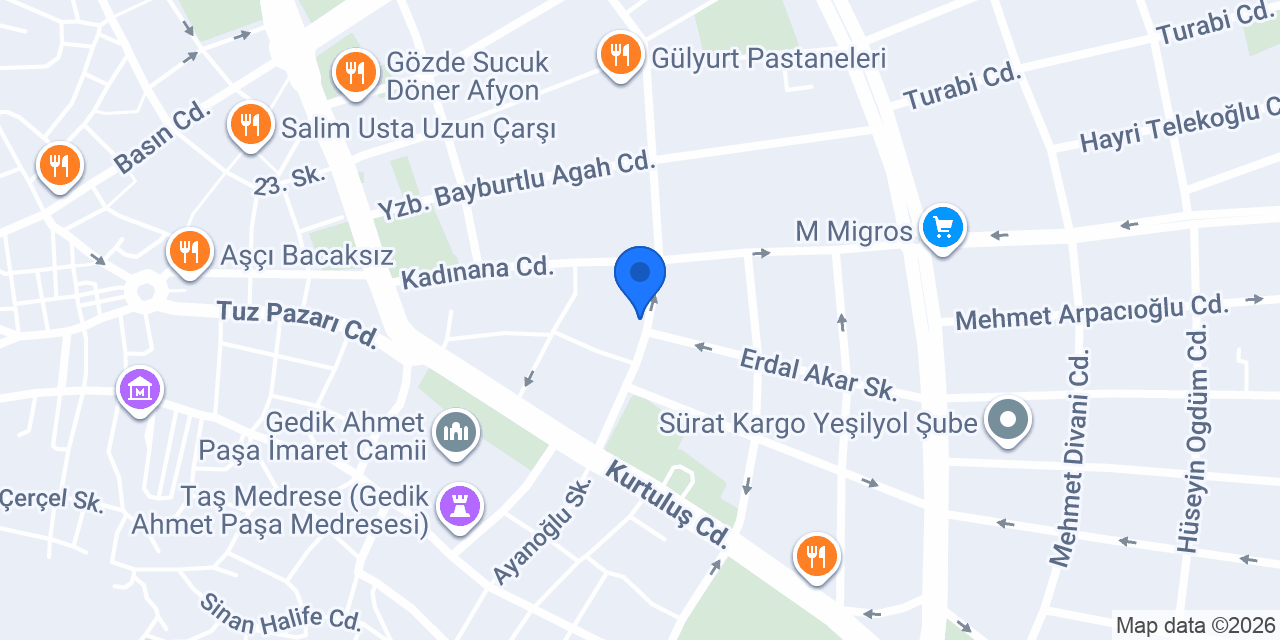 Kılıçsal Tekstil konumu