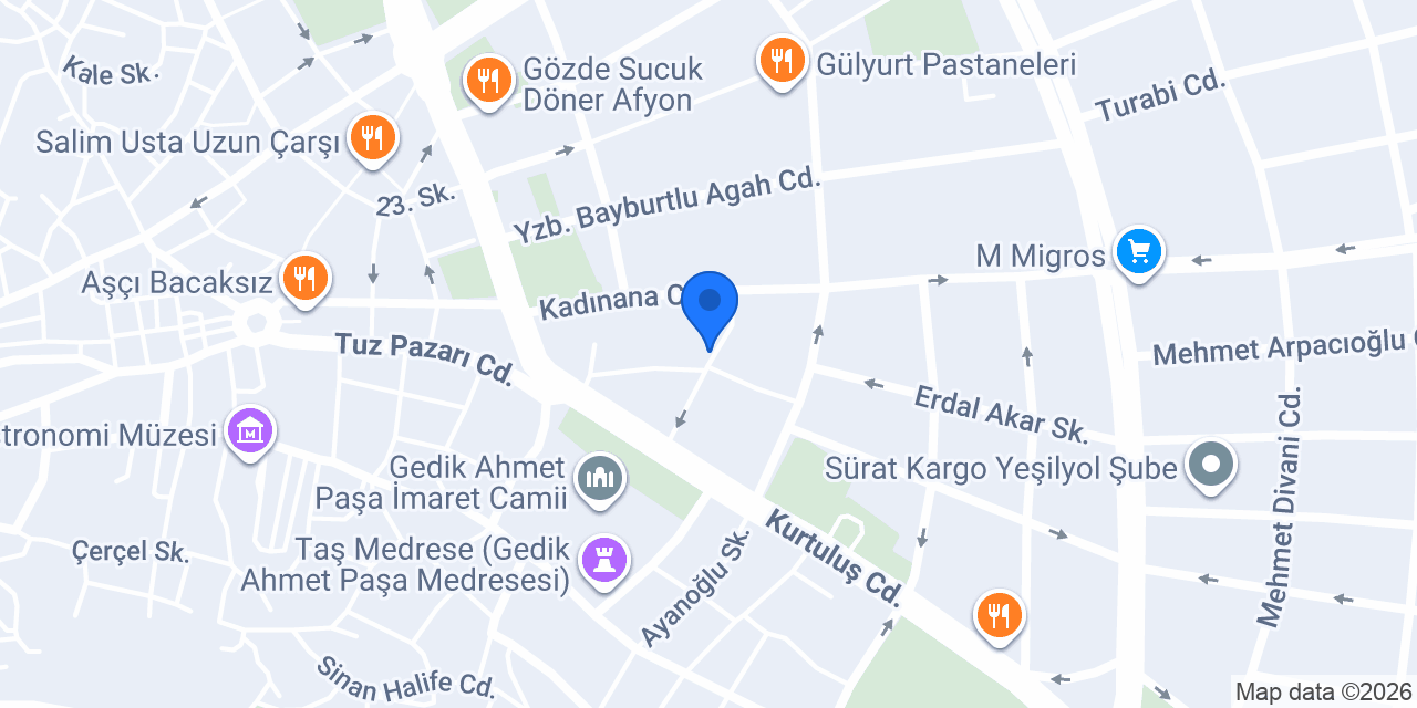 Afyon Yavuz Bobinaj konumu