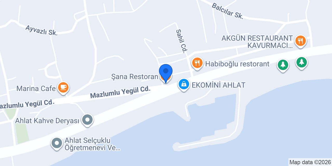 Şana Restoran konumu