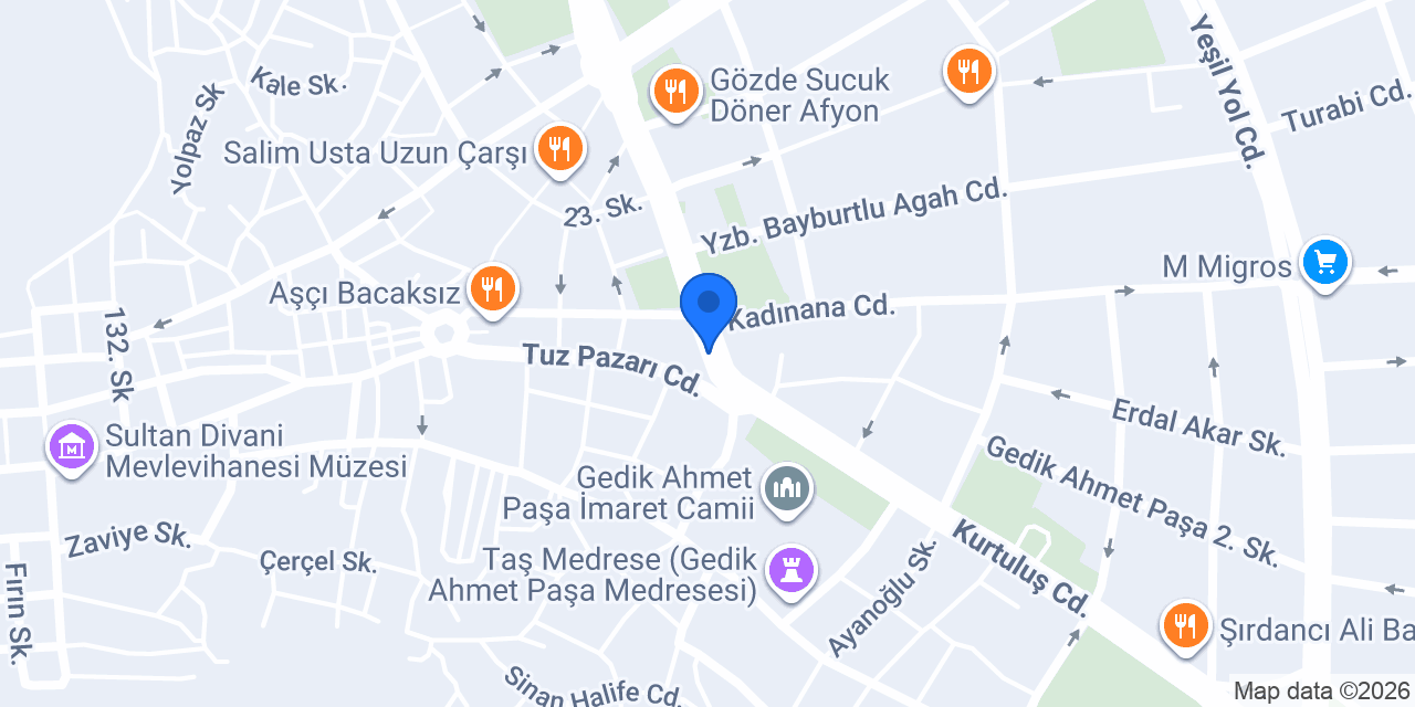 İtimat Sucukları konumu