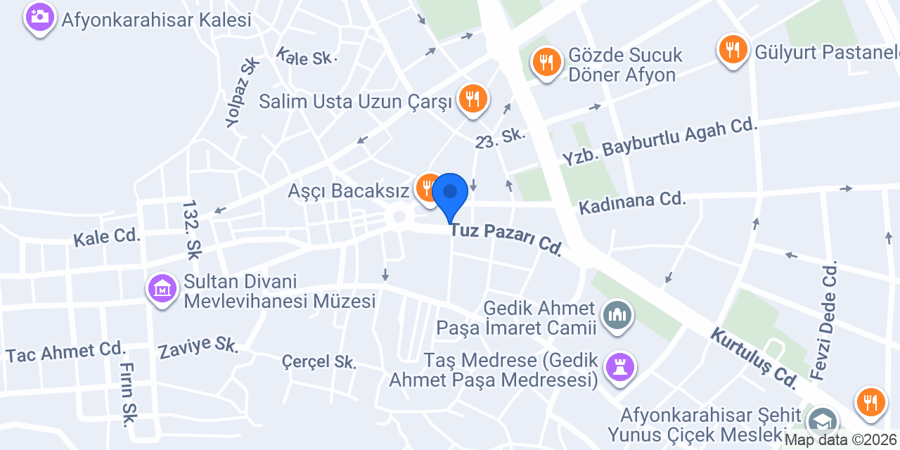 KADEM Pide Salonu konumu