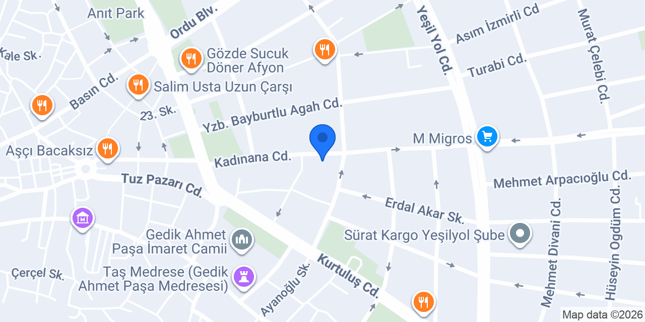 Bostan Şekerleme konumu