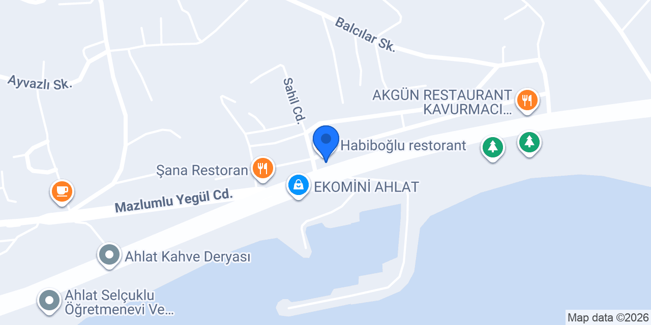 Habiboğlu restorant konumu