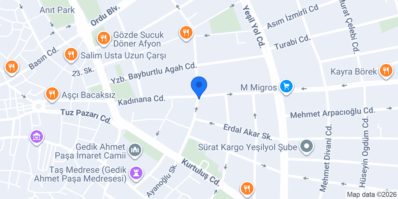 Pi Analitik Dershaneleri konumu