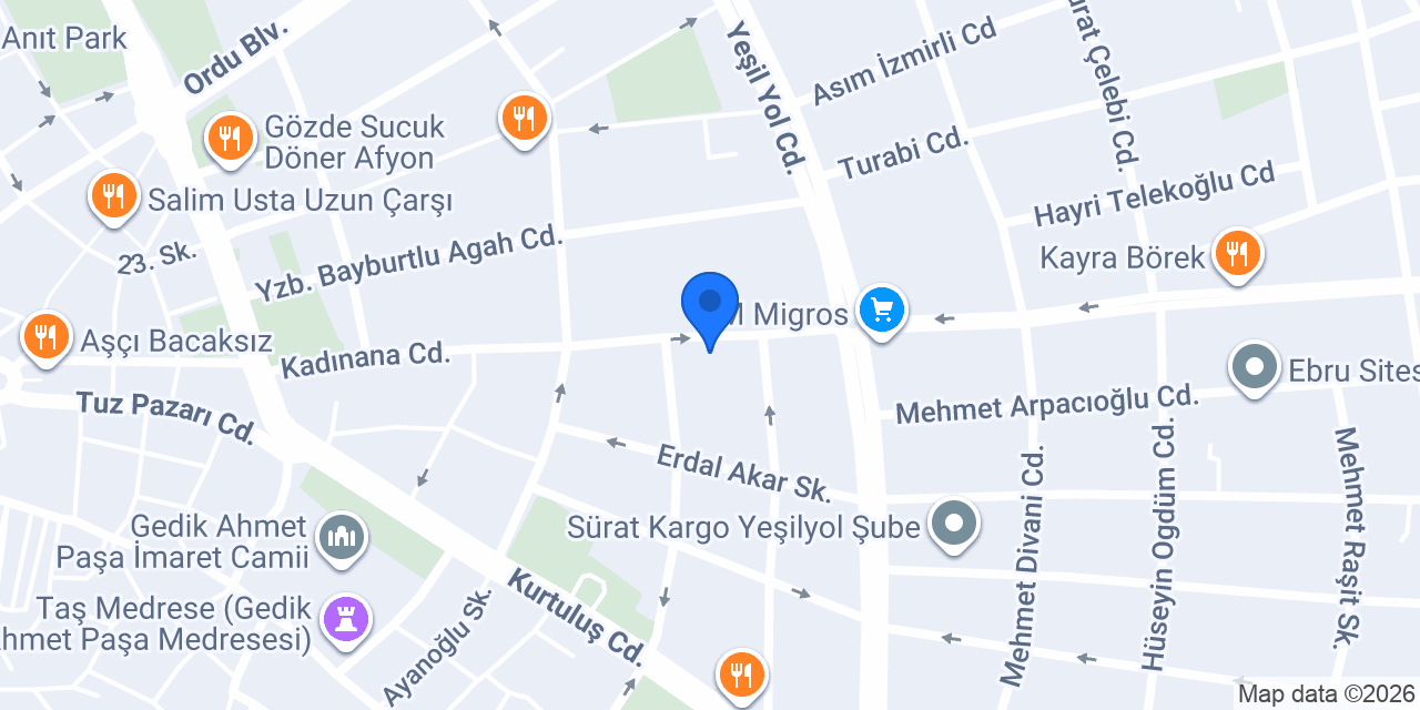 Hisar Bilgisayar | Afyon konumu