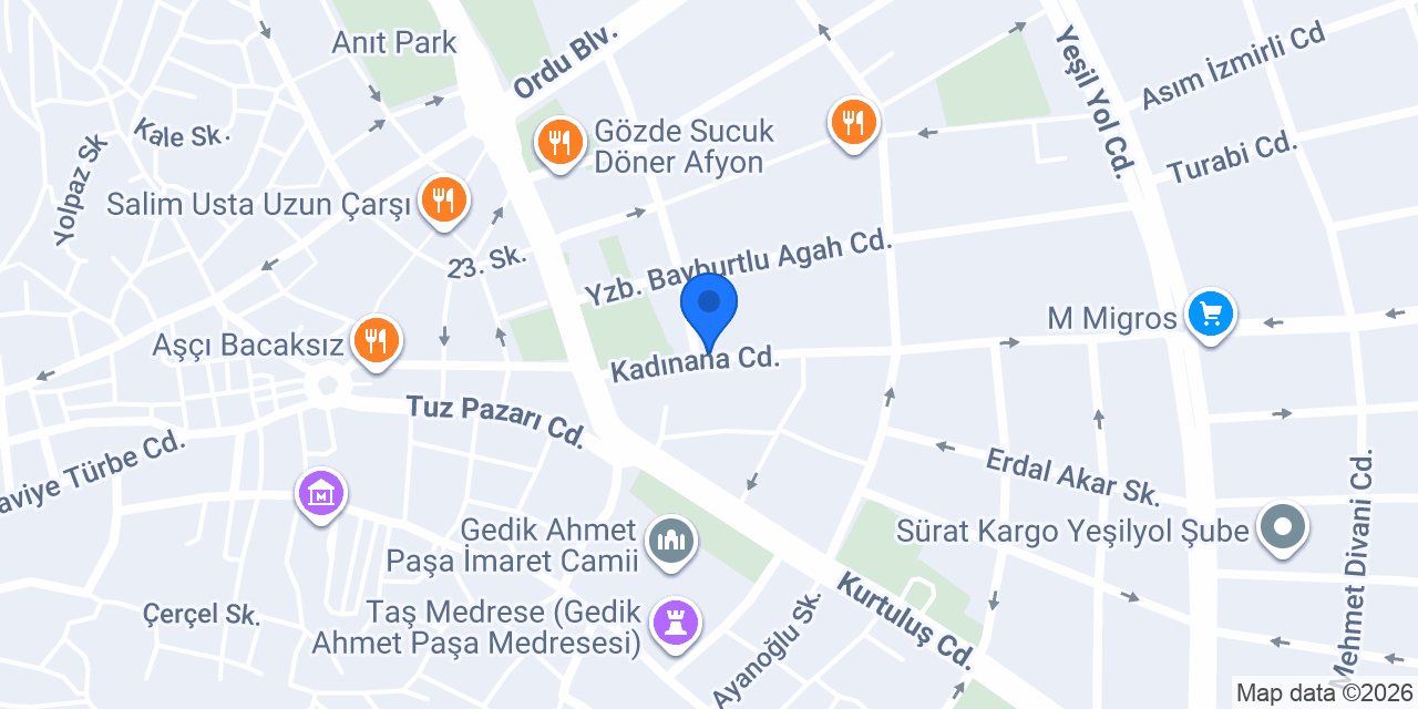 Göksu Yapı Mimarlık Mühendislik konumu
