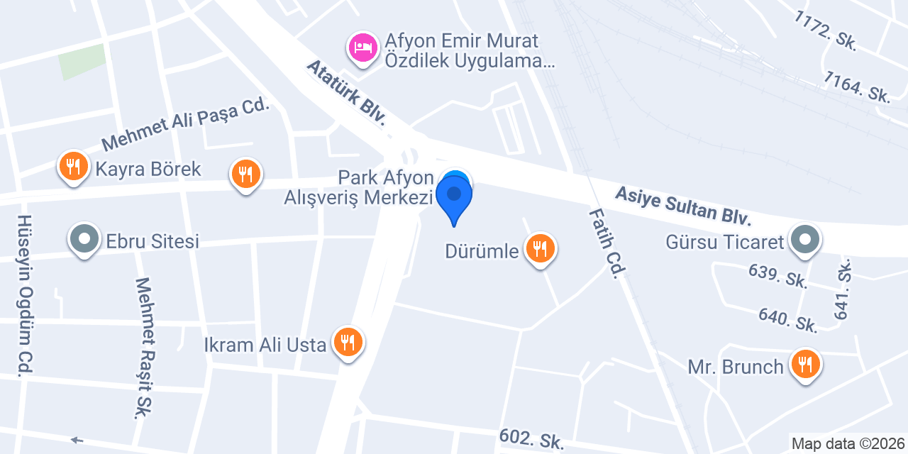 Hacı Şerif Afyon konumu