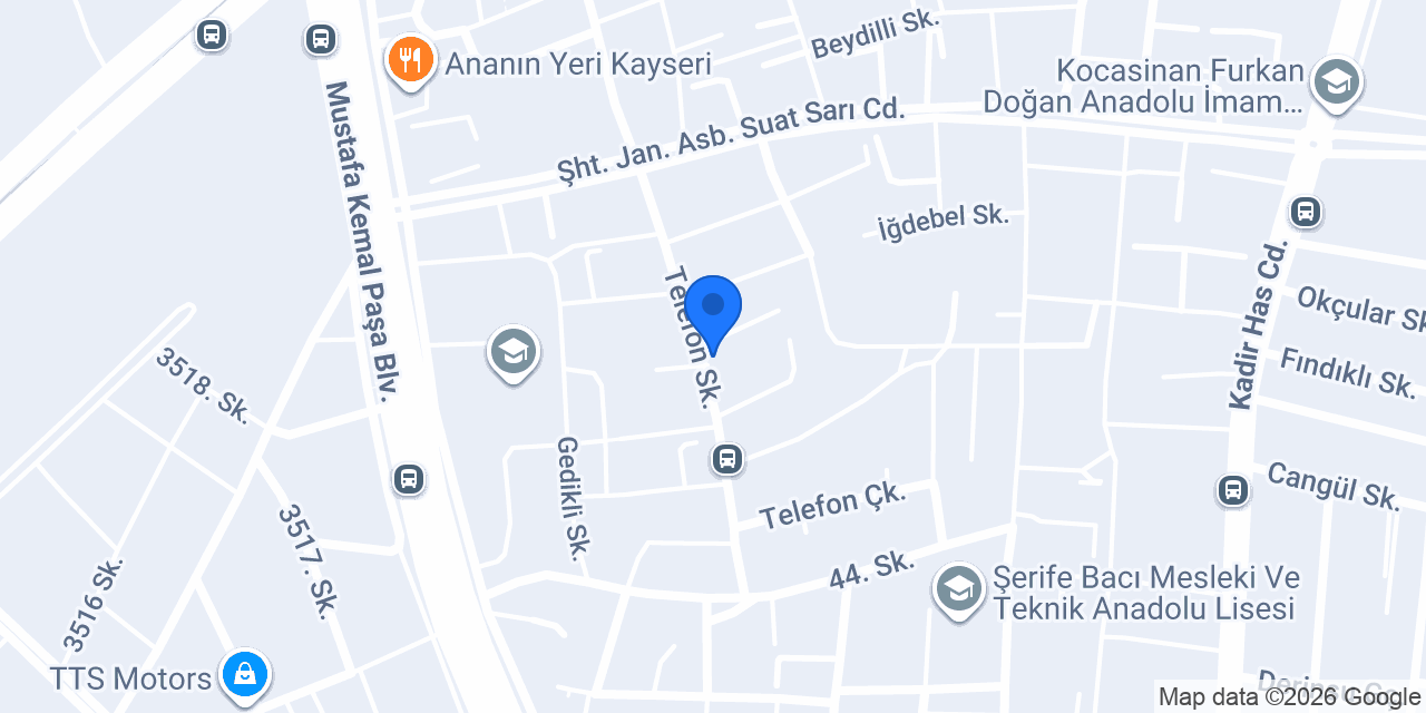 Şeref Rent A Car konumu