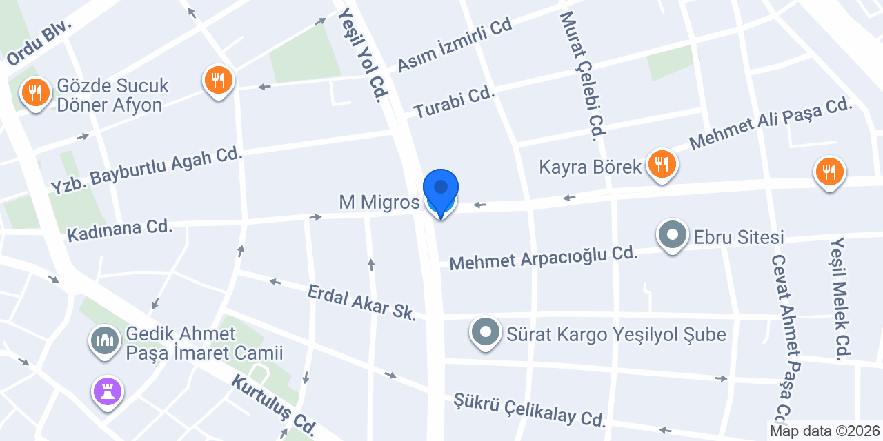 M Migros konumu