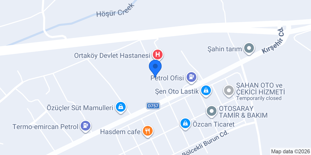 ORTAKÖY HAYAT ECZANESİ konumu