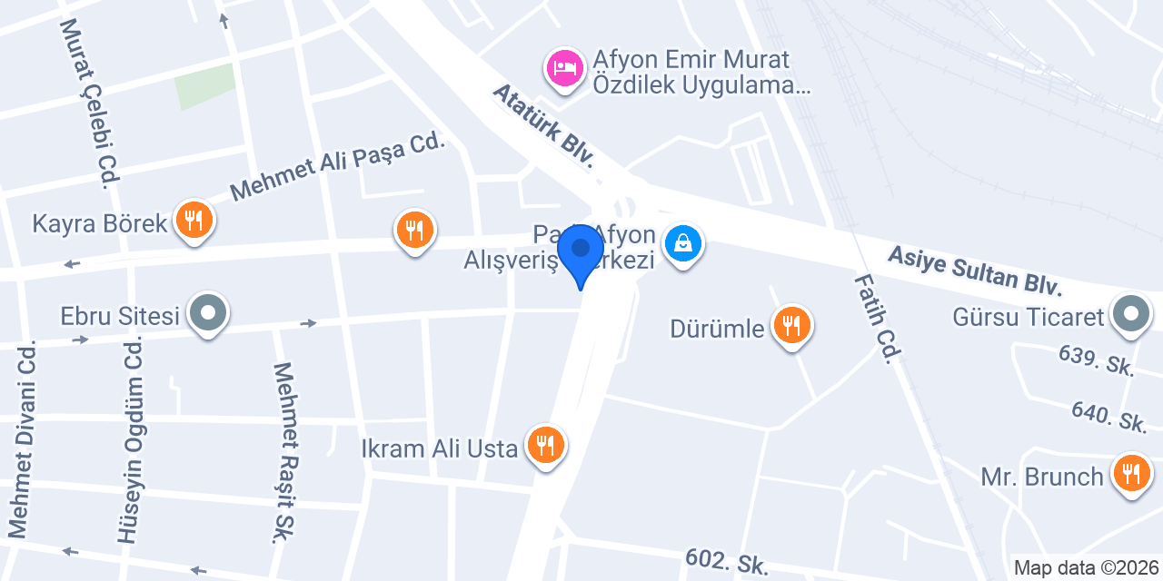 Ali Baba lokantası konumu