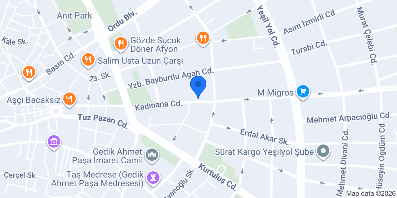 FuzulEv Afyonkarahisar Şube konumu