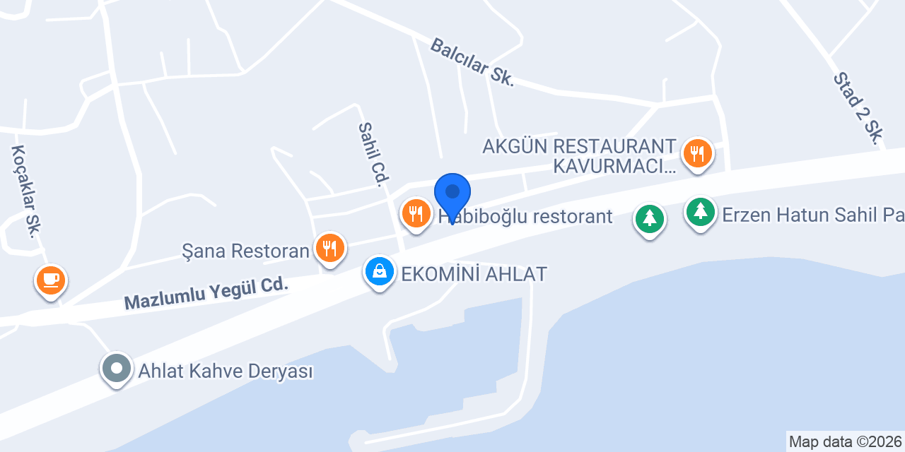 AHLAT SAHİL OTO LASTİK konumu