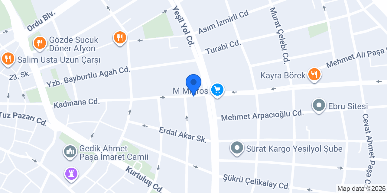 İdolüm Rent A Car konumu