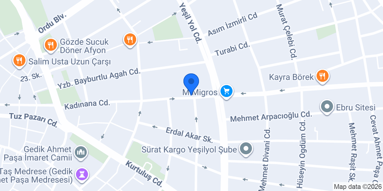Kuveyt Türk Ambaryolu Şubesi konumu