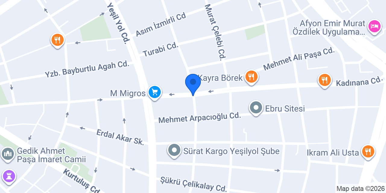 BellaVera | Afyon 3D Baskı Merkezi konumu