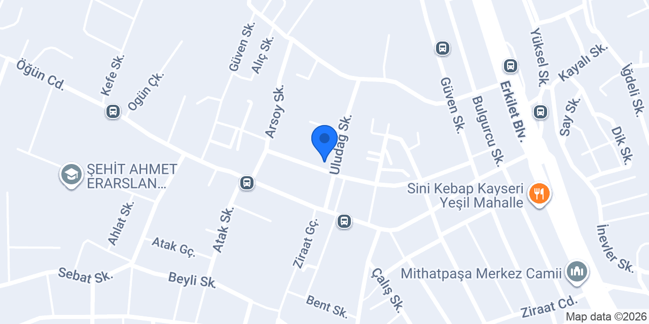 DENİZ YAPI DEKARSYON kayseri konumu