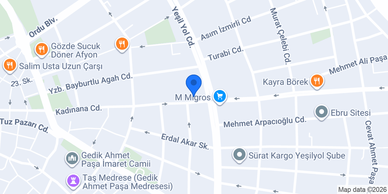 Hicret Mobilya konumu