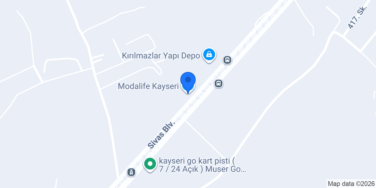 Modalife Kayseri konumu