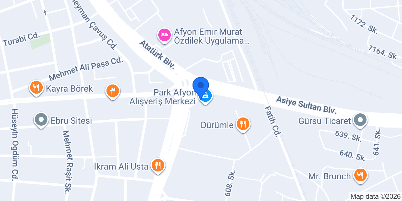 Park Afyon Taksi konumu