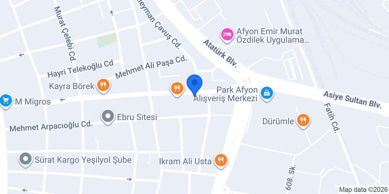 Aytürk Otel konumu