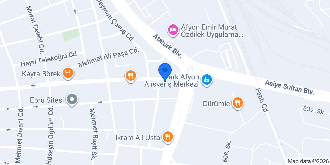 Afyon Oto Lastikçi konumu