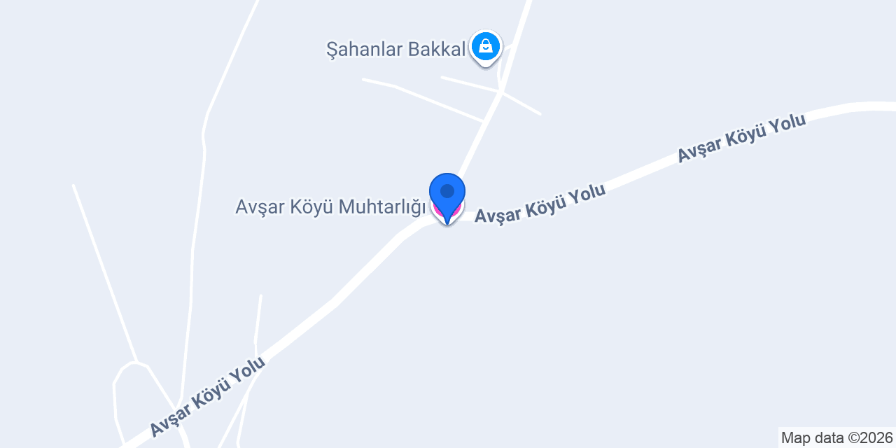 Avşar Köyü Muhtarlığı konumu