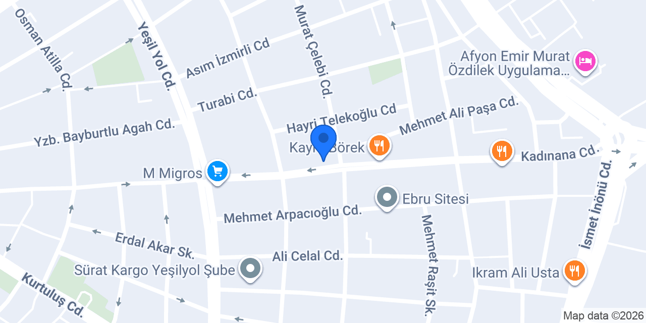 Özen Saat konumu