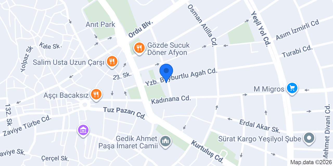 Aladaş İnşaat konumu