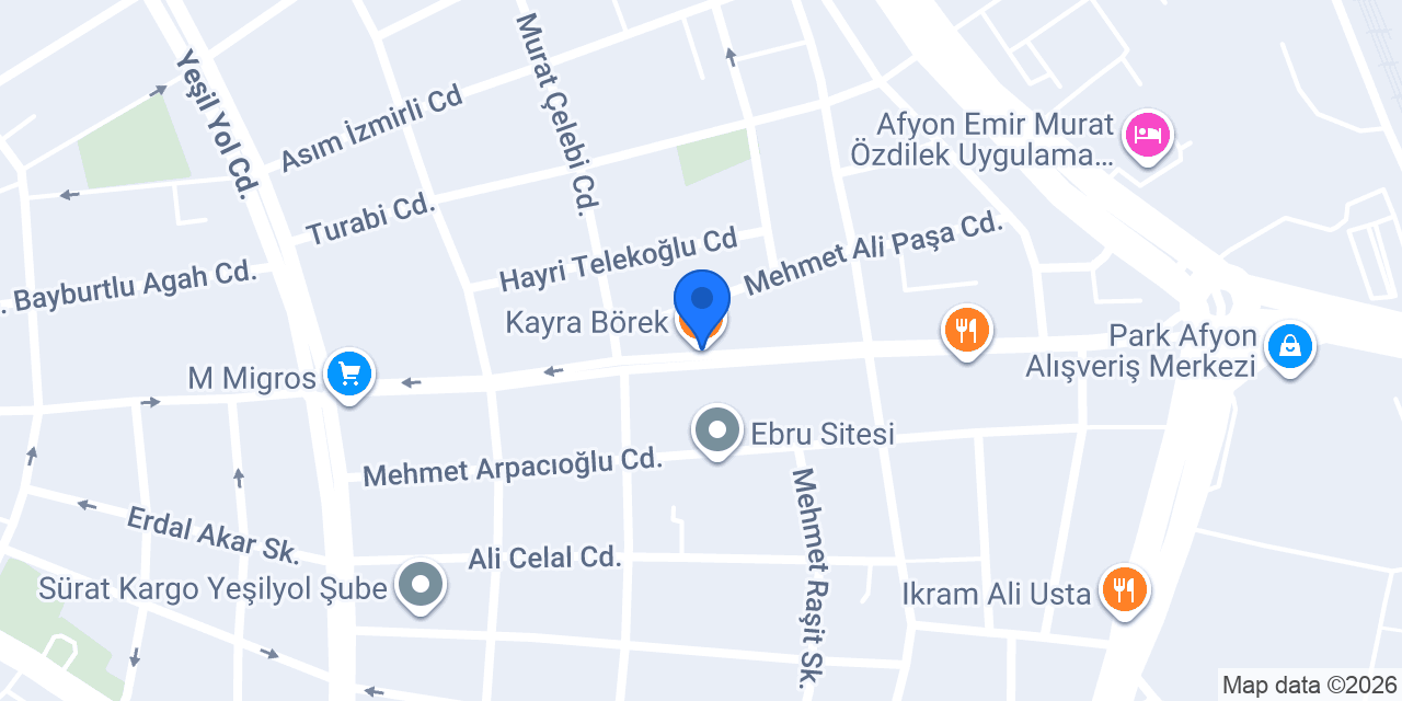 Kayra Börek konumu