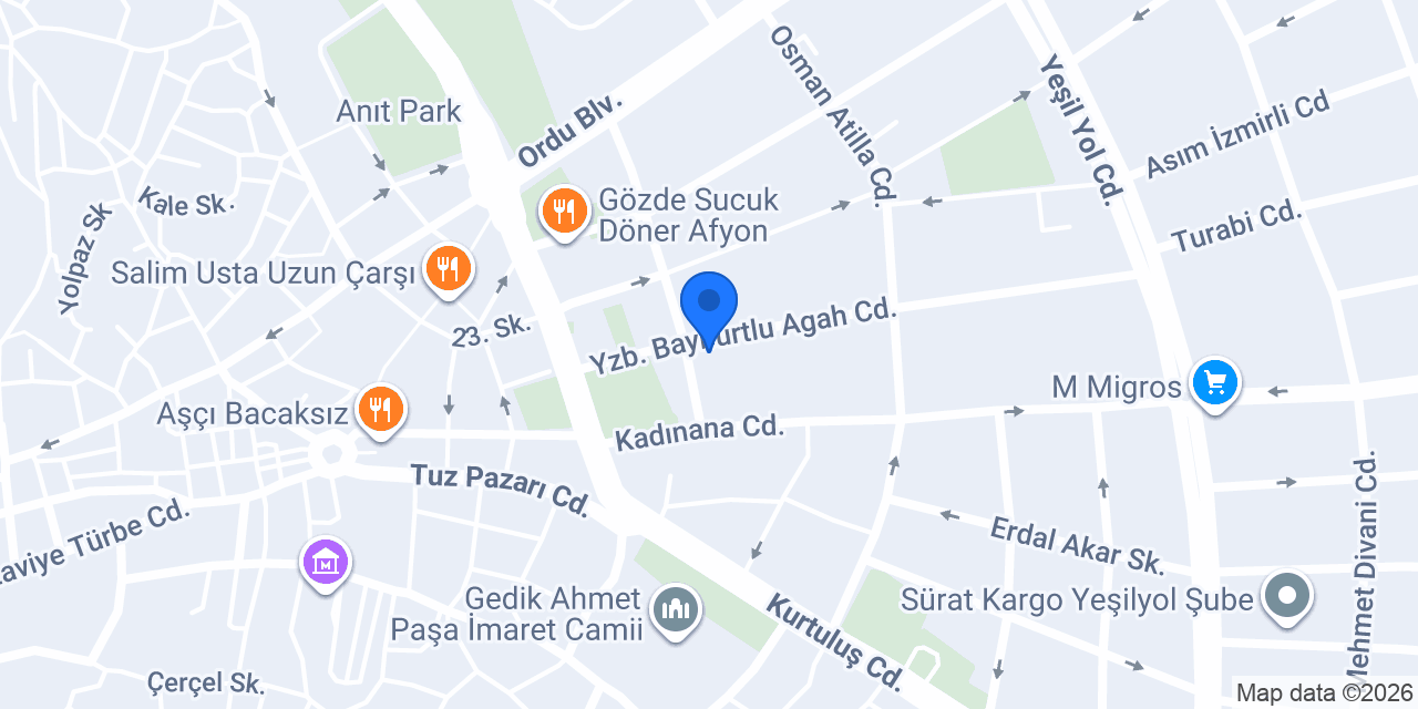 Sigortafoni Afyon Şube konumu