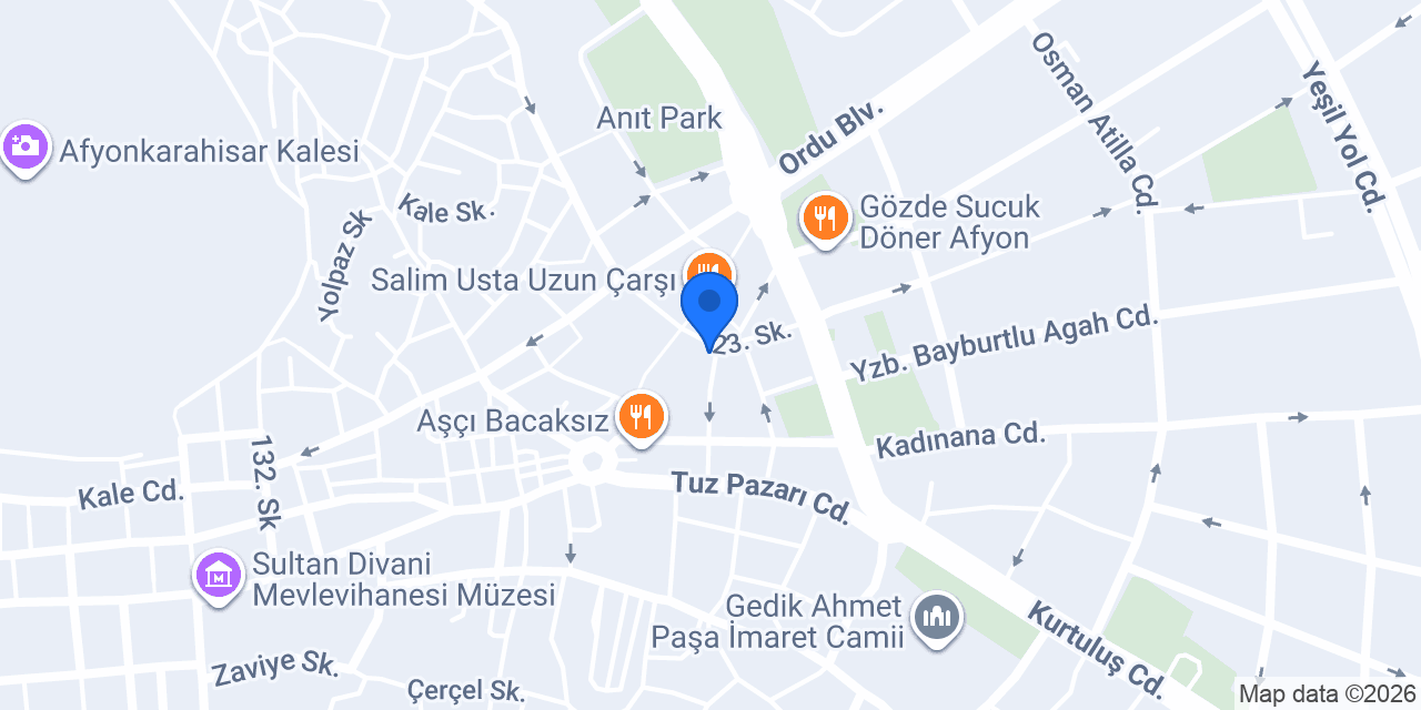 Halkbank Afyonkarahisar Şubesi konumu