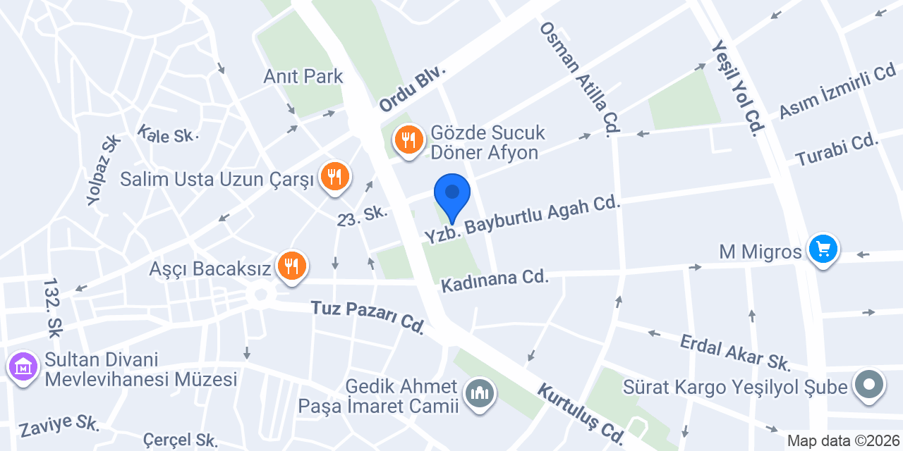 AFATAM ARABULUCULUK MERKEZİ konumu
