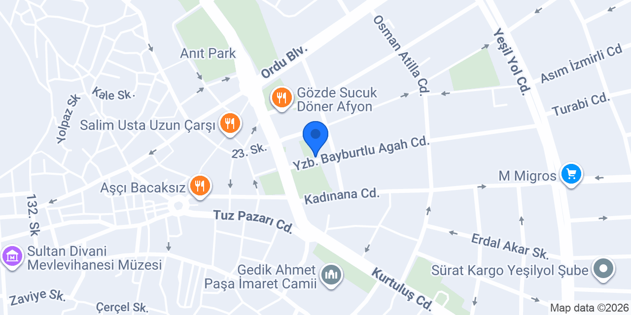 Afyon Turkuaz Değerleme Sigorta konumu