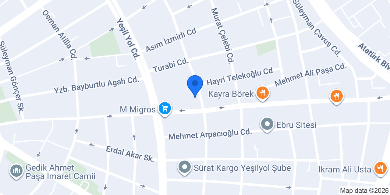 Özel Tıpkent Göz Dal Merkezi konumu