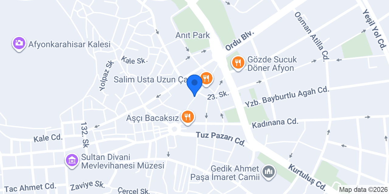 Fatoş Gümüş Afyon konumu