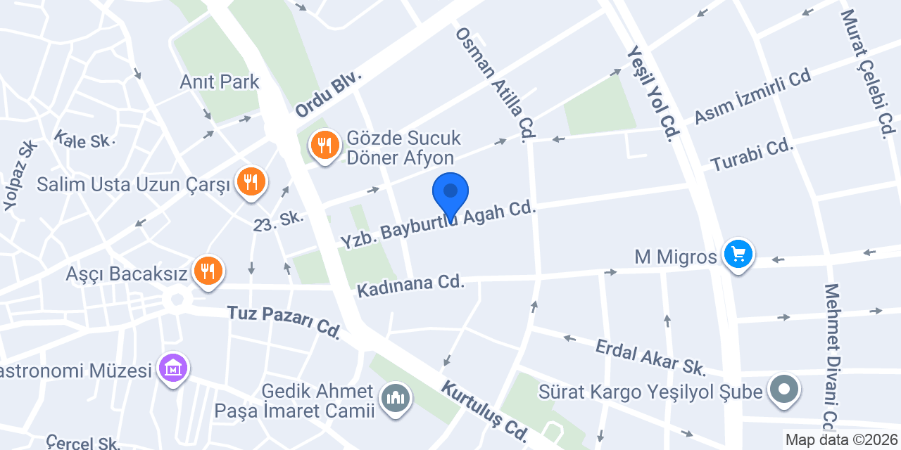 Web Miras Afyon Web Tasarım konumu