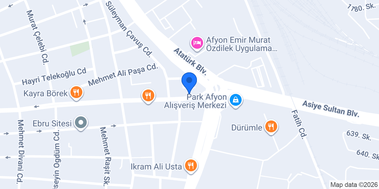 Metin Aydın Sürücü Kursü konumu