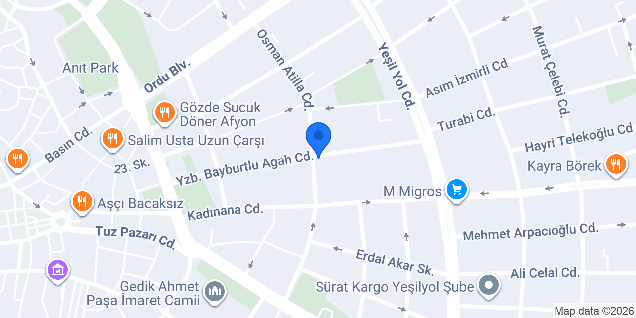 Gülağaç Hukuk Bürosu konumu