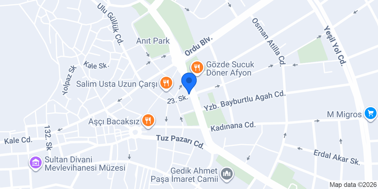 Afyon Sigorta - Sigortahane konumu