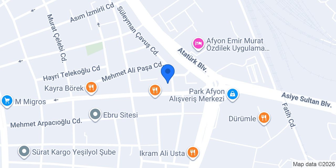 Afyon bayan kuaförü- Saç Atölyesi konumu