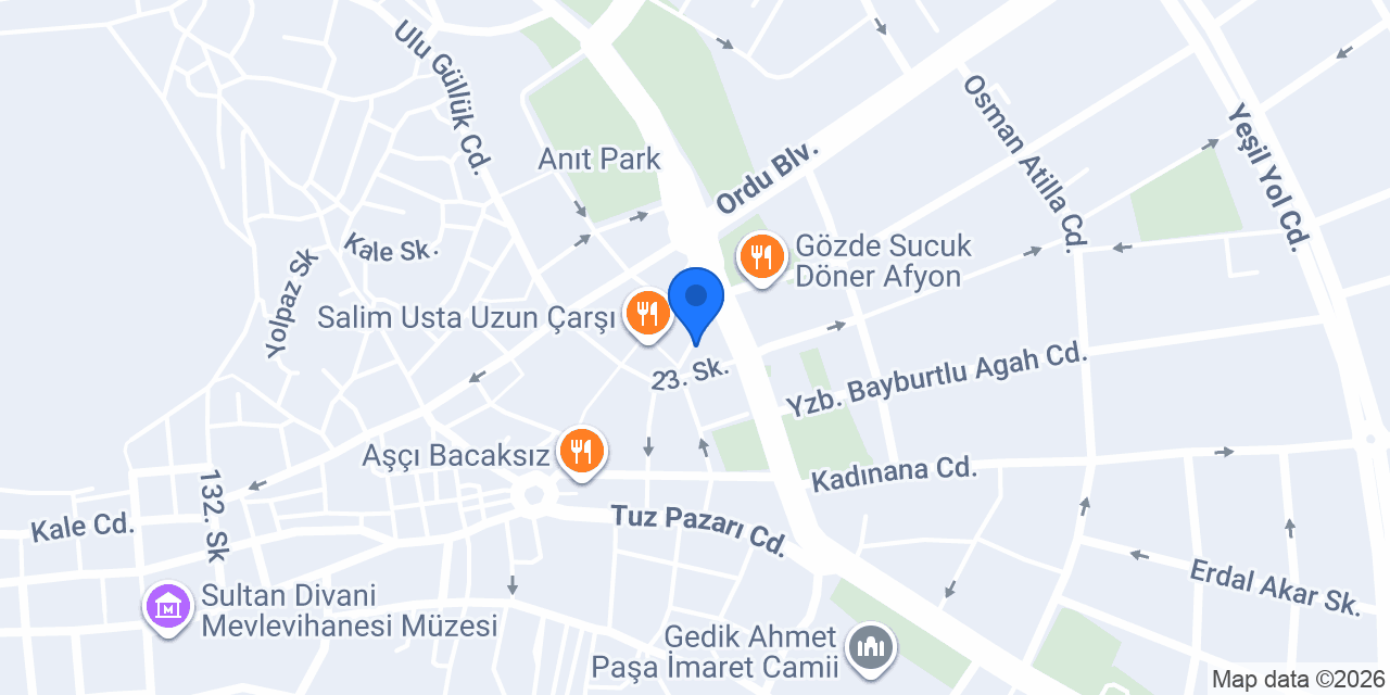 Hünkar Islama Köfte konumu