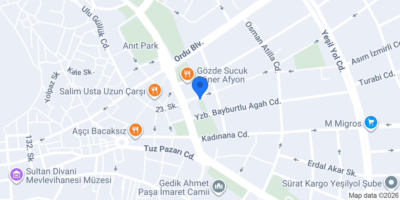 Salon Çağlayan konumu