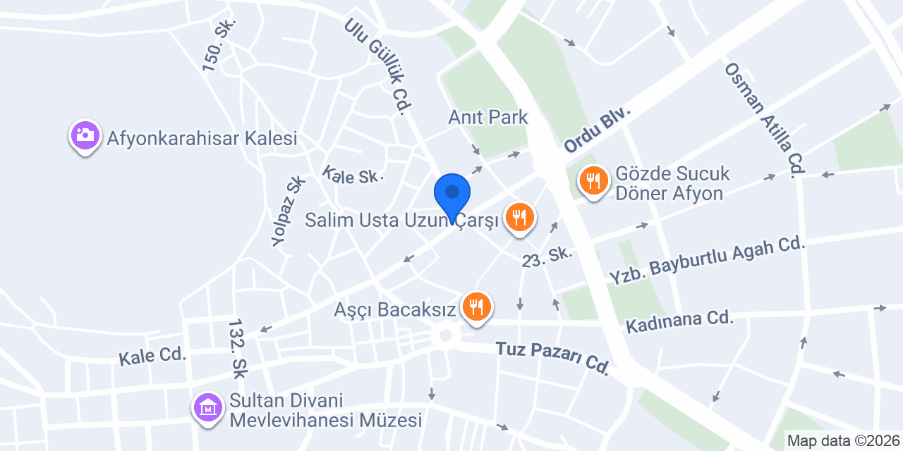 Özer Mobilya konumu