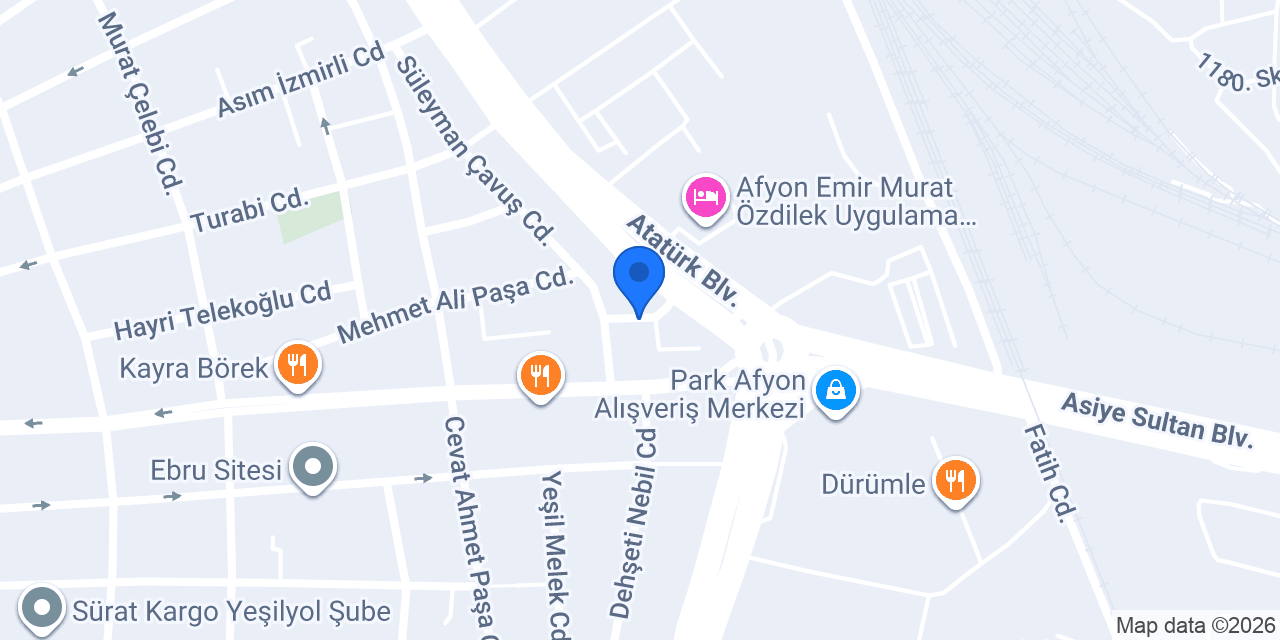 Afyon Oto Rent A Car konumu