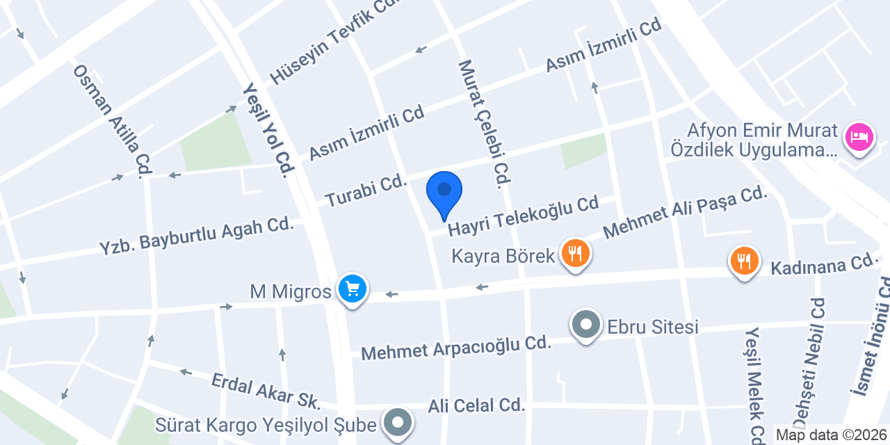 KAFKAS RENT A CAR AFYON konumu