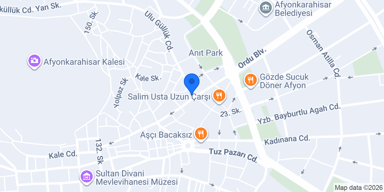 Afyon kale unlu mamüleri konumu