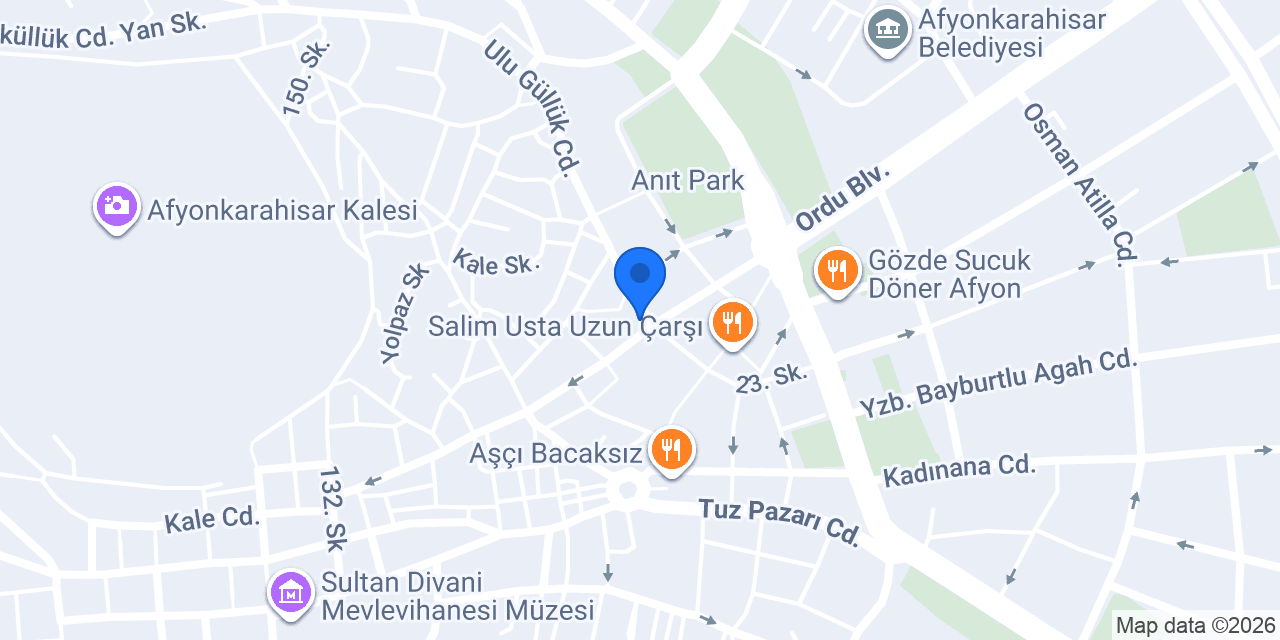 Garanti Anahtar Afyon ÇİLİNGİR konumu