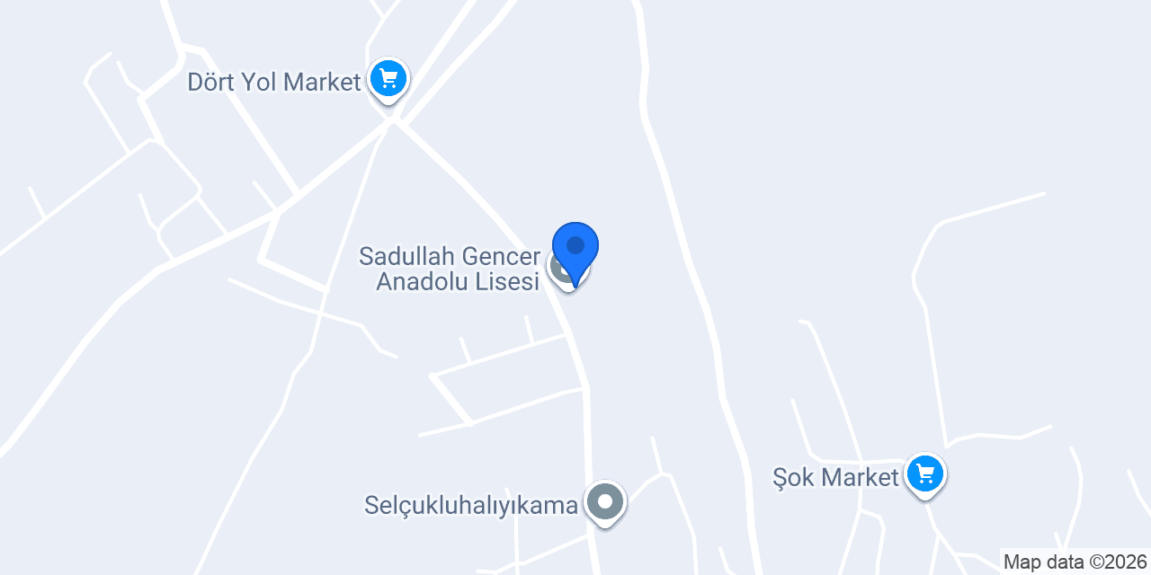 Sadullah Gencer Anadolu Lisesi konumu