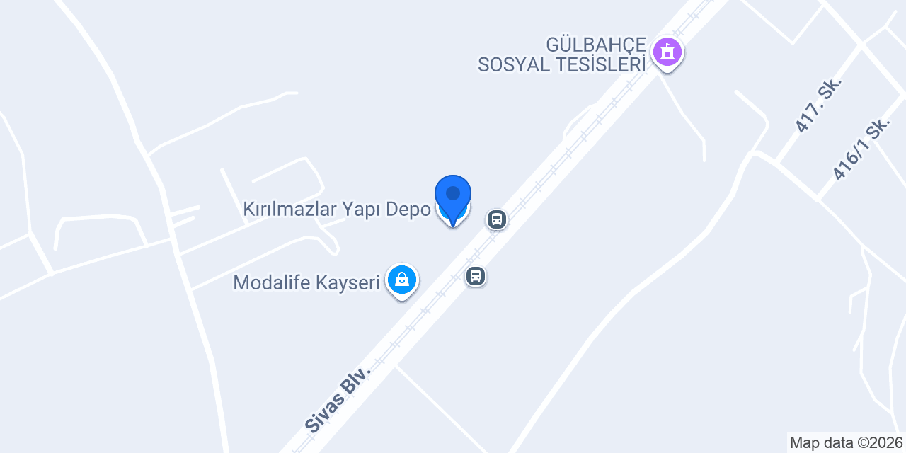 Kırılmazlar Yapı Depo konumu